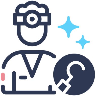 Diş bakımı vektörü glifleri düz simge