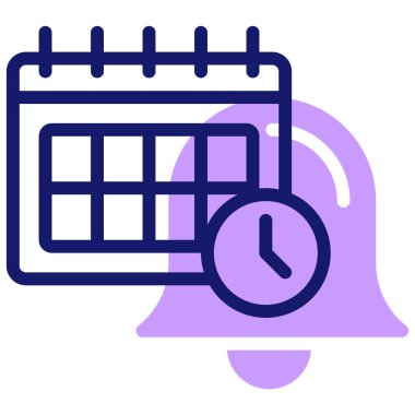 zamanlama simgesi, vektör illüstrasyonu basit tasarım