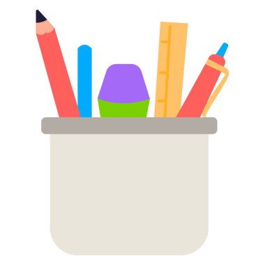 kırtasiye web simgesi, basit tasarım