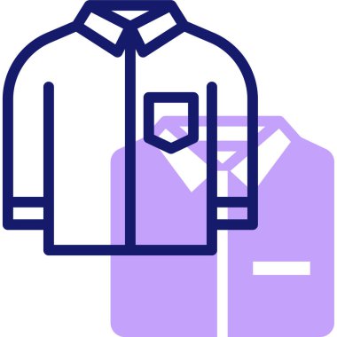 gömlek web simgesi basit illüstrasyon