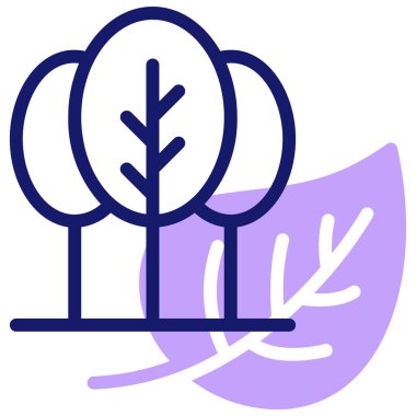 Ağaçlar web simgesi basit tasarım