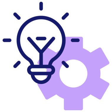 fikir simgesi, vektör illüstrasyonu basit tasarım