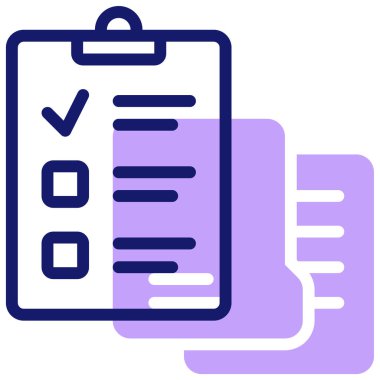 Kontrol listesi. Web simgesi basit illüstrasyon