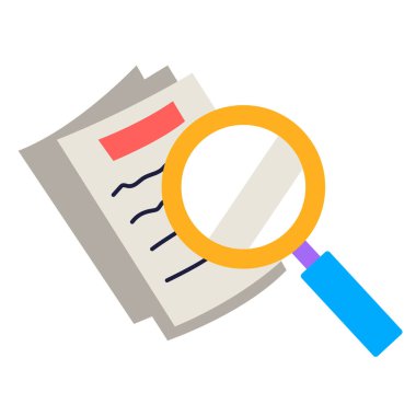 Araştırma Web simgesi basit illüstrasyon