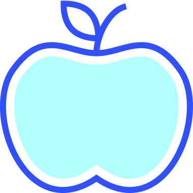 elma ikonu vektör illüstrasyonu 