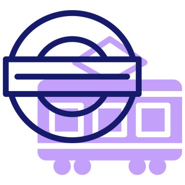 Alışveriş arabası. Basit resimleme