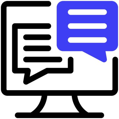 İletişim, vektör illüstrasyonu basit tasarım