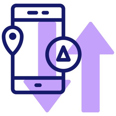 mobil uygulama simgesi, vektör illüstrasyonu basit tasarım