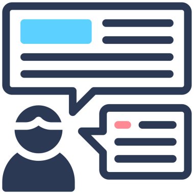 Tavsiye. Web simgesi basit illüstrasyon