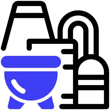 rafineri simgesi vektör illüstrasyonu