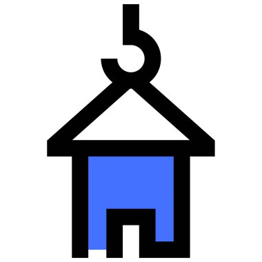 Bina. Web simgesi basit illüstrasyon 