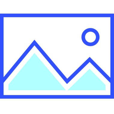 Resim modern simgesinin vektör illüstrasyonu 