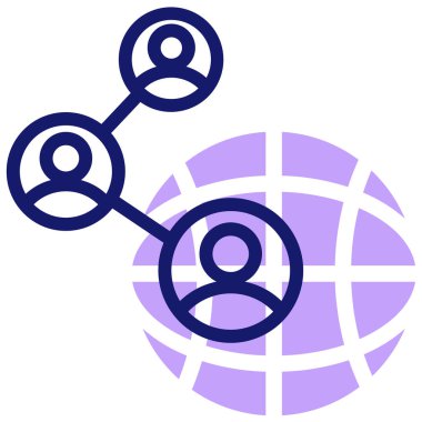 Bağlantının vektör illüstrasyonu modern simge