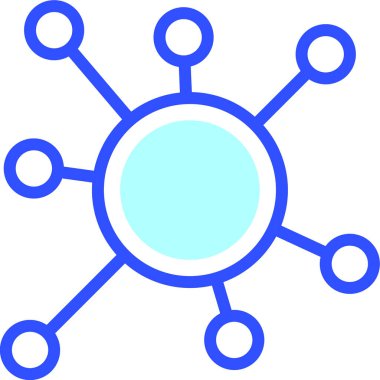 Virüs. Web simgesi basit tasarım