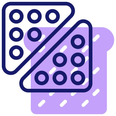 Peri ekmek simgesi, vektör illüstrasyonu basit tasarım