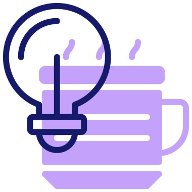 fikir simgesi, vektör illüstrasyonu basit tasarım