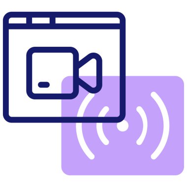 Akıcı Web simgesi, basit illüstrasyon