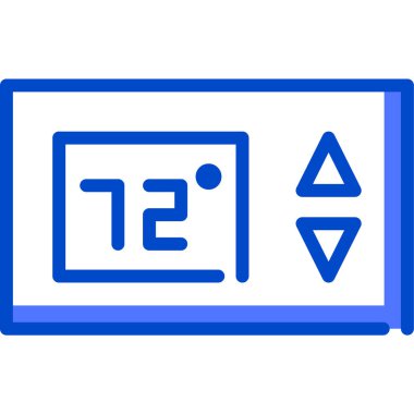 Modern termostat simgesinin vektör çizimi