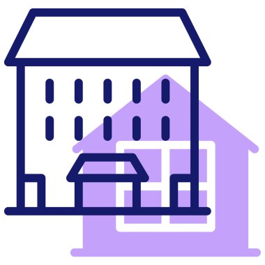 öğrenci web simgesi, basit illüstrasyon