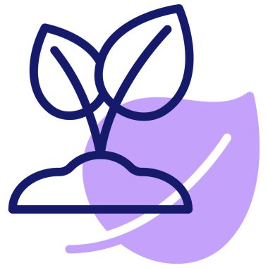 bitki simgesi vektör illüstrasyonu