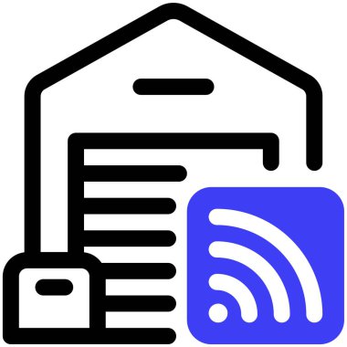 Garaj. Web simgesi basit illüstrasyon