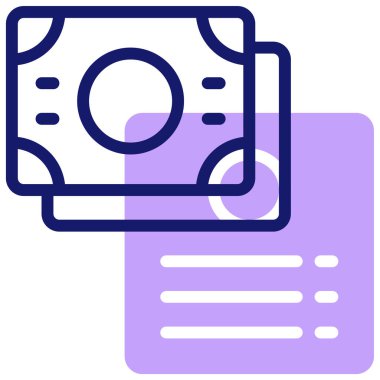 Para için. Web simgesi basit illüstrasyon