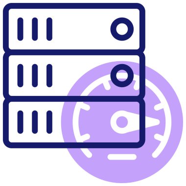 Sunucu Web simgesi basit illüstrasyon