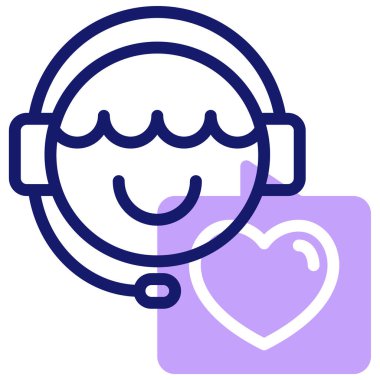 Müşteri geldi. Web simgesi basit illüstrasyon