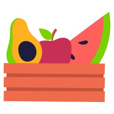 Meyve simgesi, vektör illüstrasyonu basit tasarım