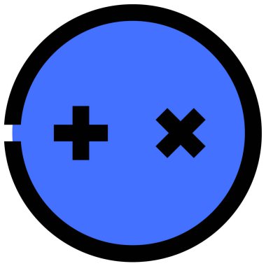 Üzgün bir yüzün vektör çizimi