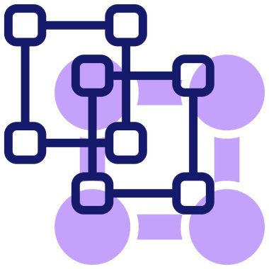 şebeke. Web simgesi basit illüstrasyon