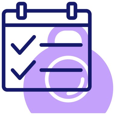 zamanlama simgesi, vektör illüstrasyonu basit tasarım