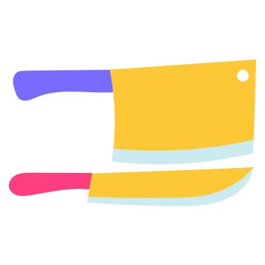 Bıçaklar. Web simgesi vektör illüstrasyonu