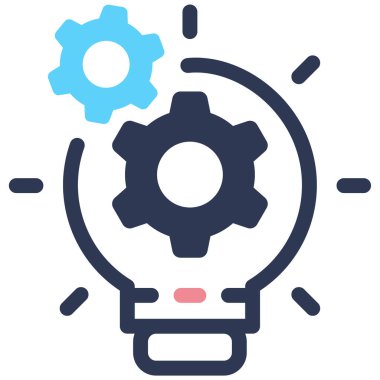 fikir simgesi, vektör illüstrasyonu basit tasarım