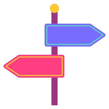 Karar. Web simgesi basit illüstrasyon