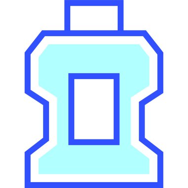 gargara simgesi, vektör illüstrasyonu basit tasarım