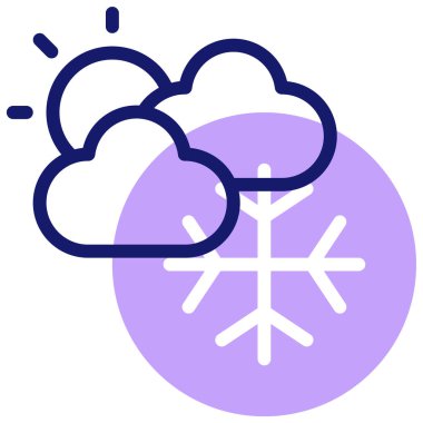 Bulut hesaplama simgesi, vektör illüstrasyonu basit tasarım