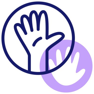 Elini ver. Web simgesi basit tasarım