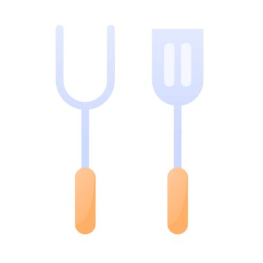 fork icon, vector illustration simple design