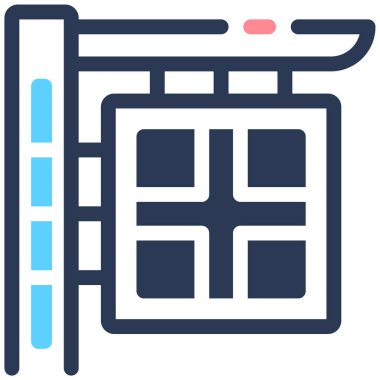 bayrak ikonu vektör illüstrasyonu