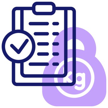 Kontrol listesi. Web simgesi basit illüstrasyon