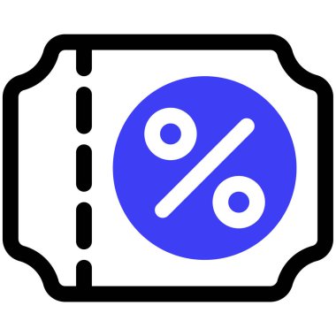 İndirim. Web simgesi vektör illüstrasyonu