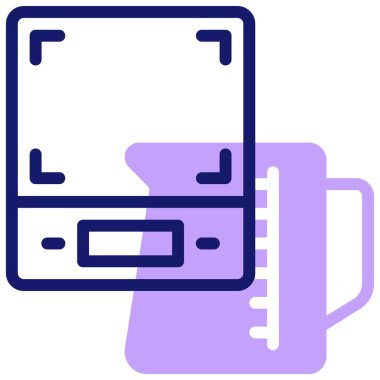 Ölçek modern simgesinin vektör illüstrasyonu