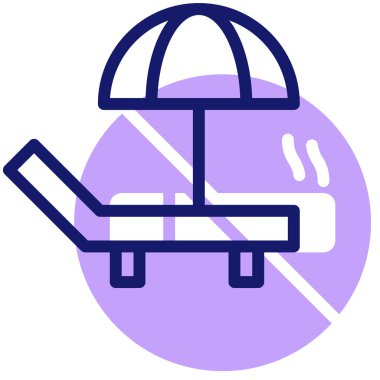 Salon simgesi, vektör illüstrasyonu basit tasarım