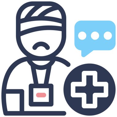 Sabırlı. Web simgesi basit illüstrasyon