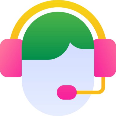 Tele pazarlamacı. Web simgesi basit tasarım 