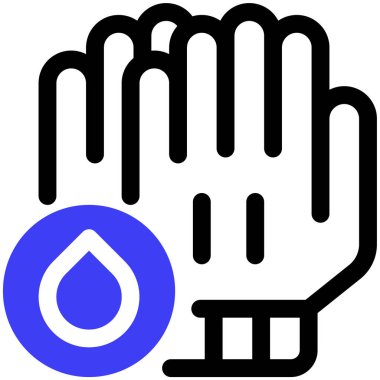 Eldiven. Web simgesi basit illüstrasyon