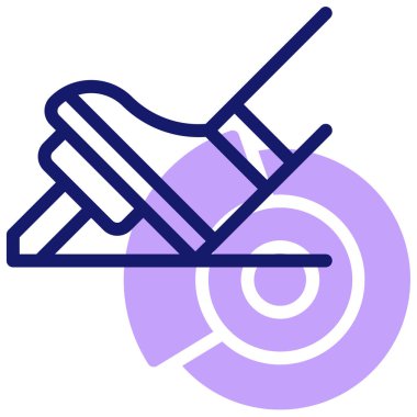 Modern fren simgesi, vektör illüstrasyonu