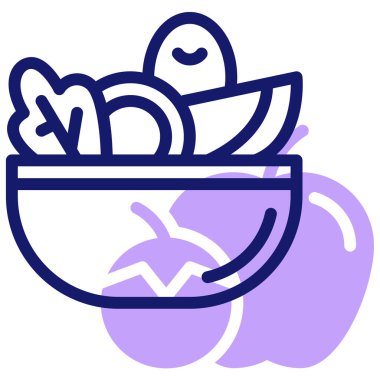 Yemek. Web simgesi basit illüstrasyon