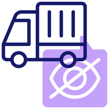 kör nokta modern simge, vektör illüstrasyonu